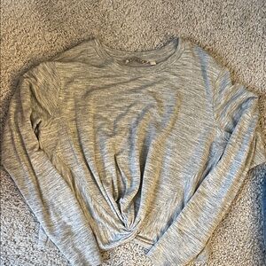 Athleta Heather Gray Knit Top